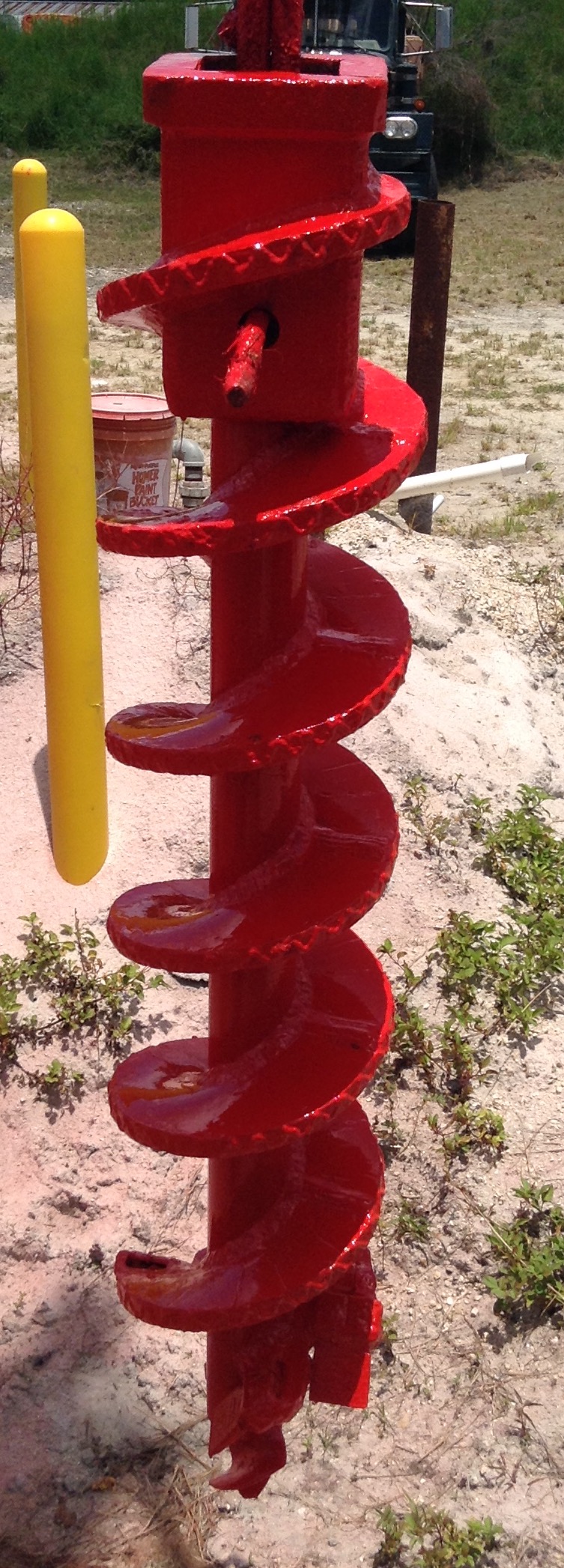 Dirt Auger For Pressure Digger