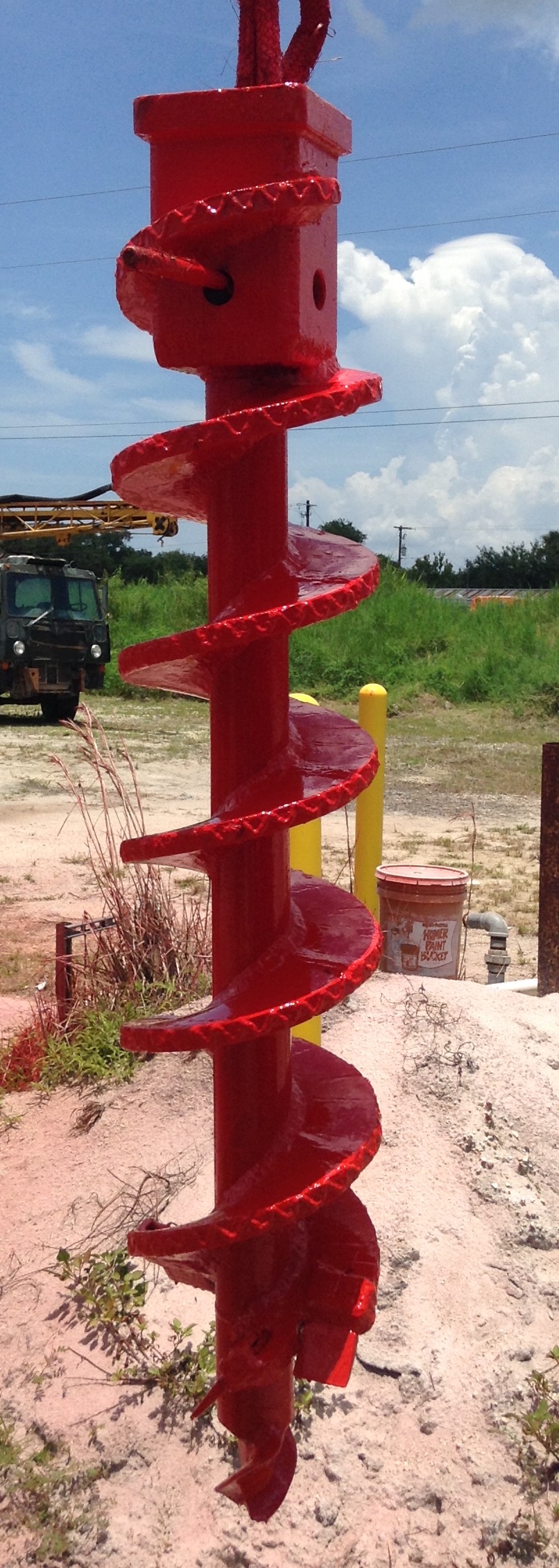 Dirt Auger For Pressure Digger